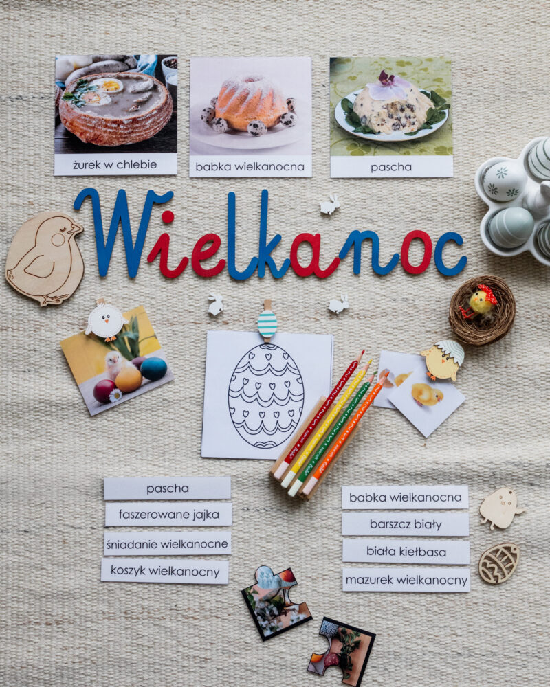 NIEZBĘDNIK EDUKACYJNY MONTESSORI WIELKANOC