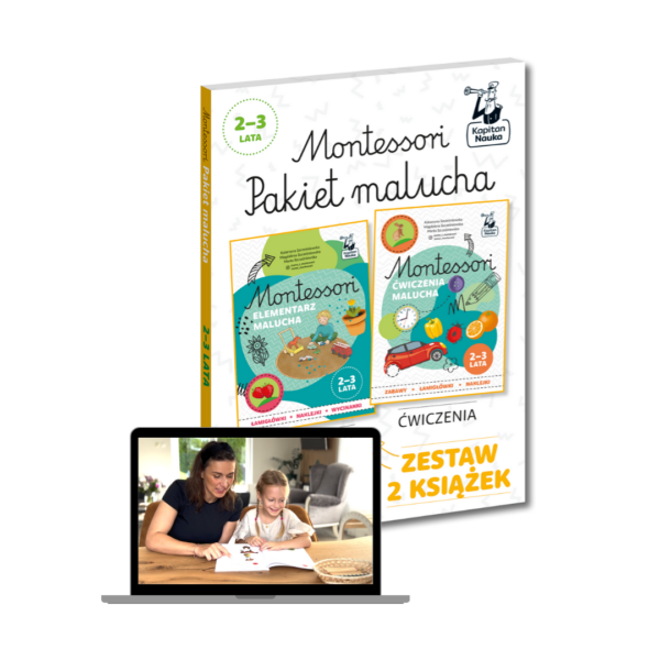 PAKIET MALUCHA ELEMENTARZ I ZESZYT ĆWICZEŃ MONTESSORI
