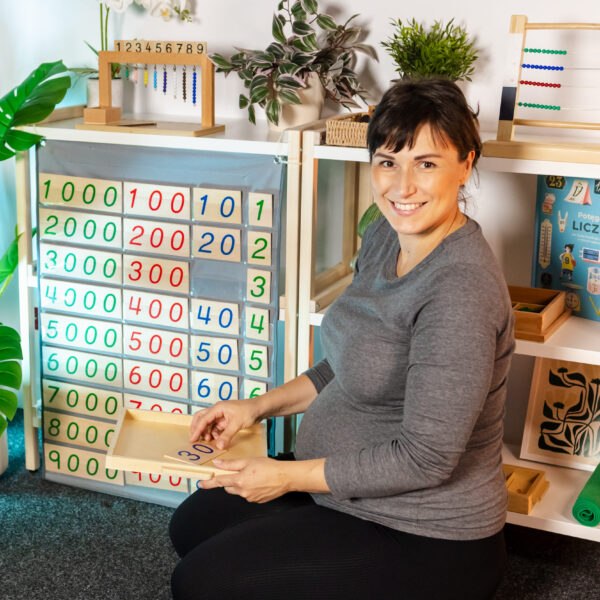 VIDEOKURS DUŻE LICZBY W PRAKTYCE - DZIAŁANIA NA BANKU MONTESSORI